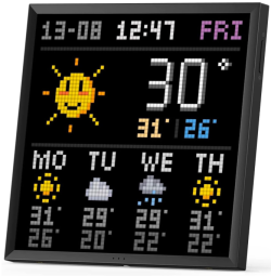 Divoom Pixoo 64 デジタルフレーム64*64 ピクセルアートフレーム ドット絵表示 cyber-digital frame