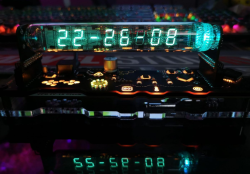 ニキシー時計、リモコン付き